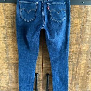 Levi’s 711 Skinny Distressed Blue Jeans